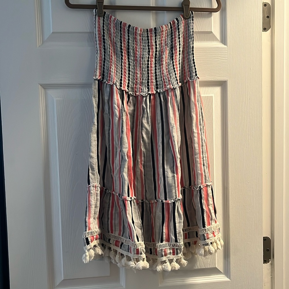 Like New! Lightly worn Ice Island strapless dress/beach cover-up